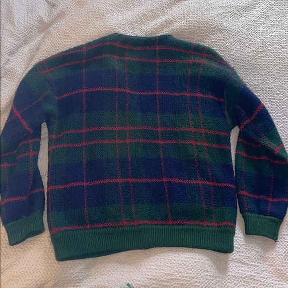 Vintage Plaid Knit Cardigan - Picture 4 of 5